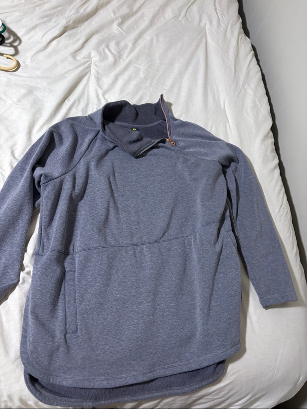 Xersion Dark Gray Fleece Quarter-Zip Pullover